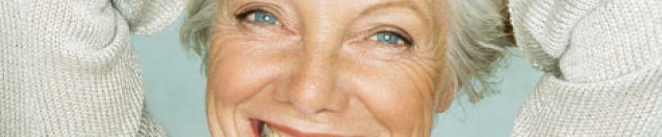 older woman smiling